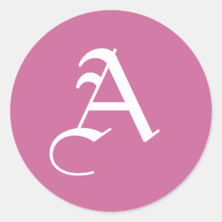 Custom Monogram Stickers Letter