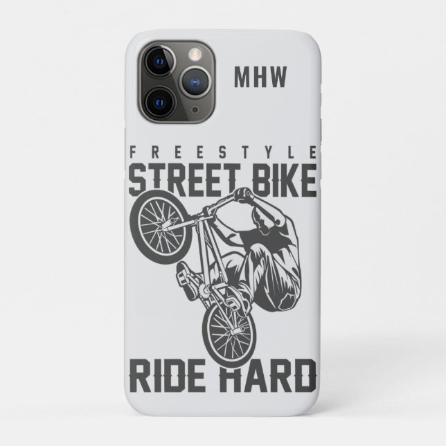 Custom monogram Street Biking phone cases (Back)