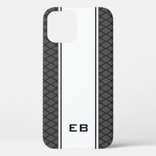 Custom monogram striped iPhone 6 case for men