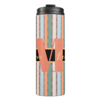 Custom Monogram Striped Wedding Bridesmaid  