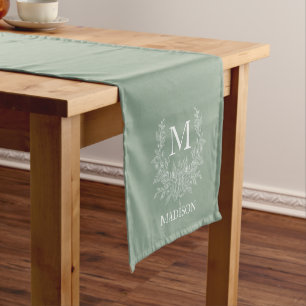 Custom Monogram Table Runner – Personalised 