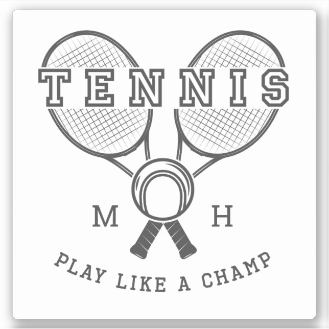 Custom monogram TENNIS (Front)