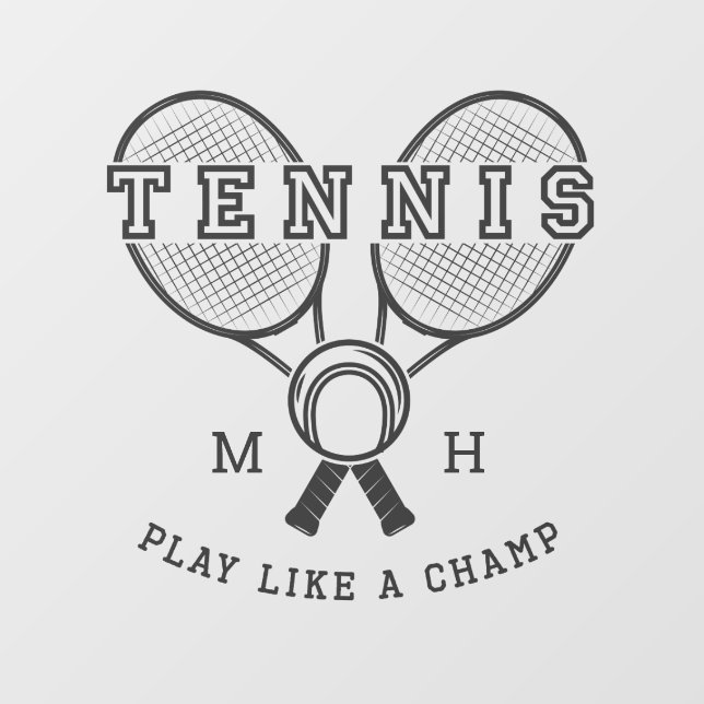 Custom monogram TENNIS (Sheet)