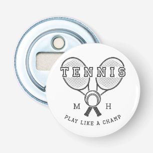 Custom monogram TENNIS bottle opener