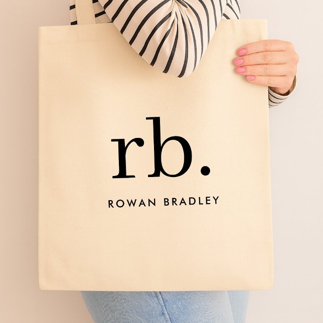 Custom Monogram Tote Bag | DIY Canvas Bags (Custom monogram canvas tote bags)