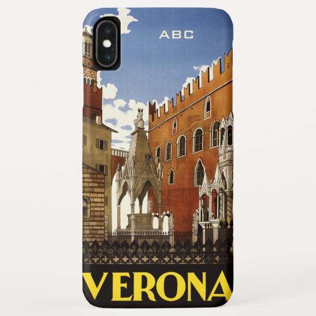 Custom monogram Verona Italy phone cases (Back)