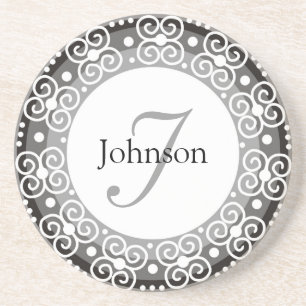 Custom Monogram Wedding Coaster