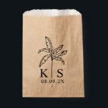 Custom Monogram Wedding Logo Favour Bag<br><div class="desc">Custom Monogram Wedding Logo Favour Bag ,  Save The Date</div>