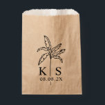 Custom Monogram Wedding Logo Favour Bag<br><div class="desc">Custom Monogram Wedding Logo Favour Bag ,  Save The Date</div>