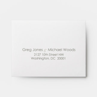 Custom_Monogram Wedding RSVP Envelope