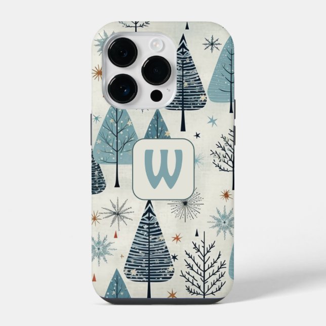 Custom Monogram Winter is Coming iPhone Case (Back)