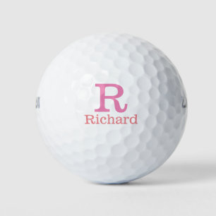Custom monogram with fast name  golf balls