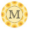 Custom Monogram, with Yellow Sunflowers.