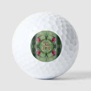 Custom Monogram Your Initial Name Dragonfly Art Golf Balls