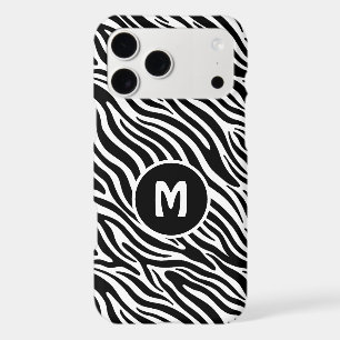 Custom Monogram Zebra Pattern