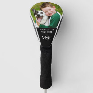 Custom Monogrammed Initials Photo Personalised Golf Head Cover