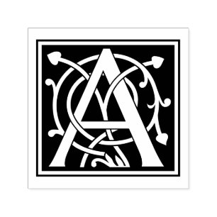 Custom Monogrammed Mercer Initial Self-inking Stamp