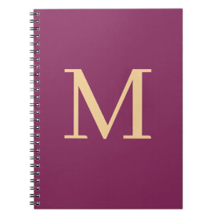 Custom monogrammed notebook