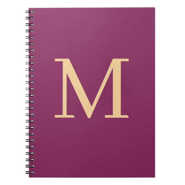 Custom monogrammed notebook (Front)