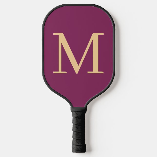 Custom monogrammed pickleball paddle (Front)