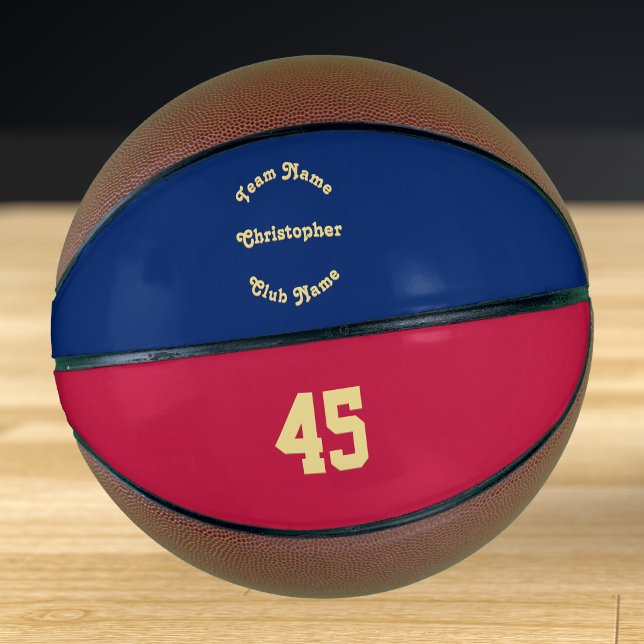 Custom Monogrammed Team Club Player Name Number Basketball (Custom Monogrammed Team Club Player Name Number Basketball)