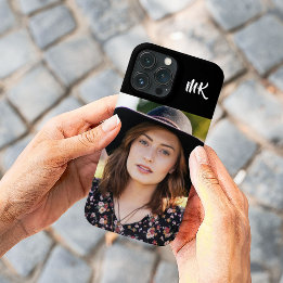 Custom Monogrammed Your Photo Pretty Lady iPhone 13 Pro Max Case