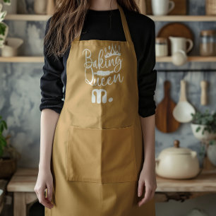 Custom Monogran Baking Queen Mothers Gift Apron