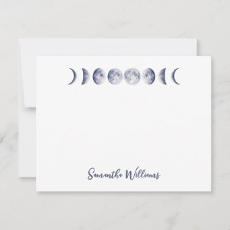 Custom Moon Phase Note Card