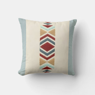 Custom Moroccan Geometric Embroidery Pattern Art Cushion