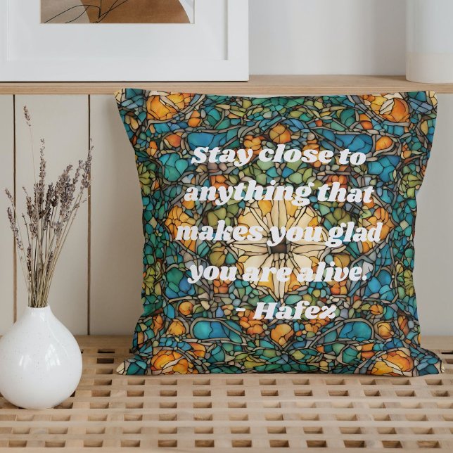 Custom Mosaic Pattern Nowruz Iranian New Year Gift Cushion (Custom Mosaic Pattern Nowruz Iranian New Year Gift)