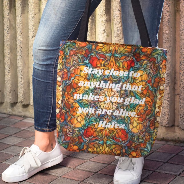 Custom Mosaic Pattern Nowruz Persian New Year Gift Tote Bag (Custom Mosaic Pattern Nowruz Persian New Year Gift)