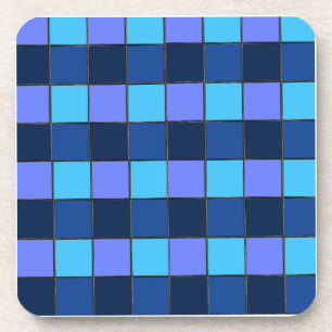 Custom  Mosaic Tile & Pixel Grid Pattern Coaster