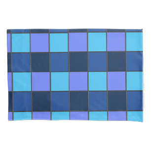 Custom  Mosaic Tile & Pixel Grid Pattern Pillowcase