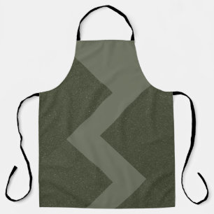 Custom Moss Green Apron Design