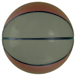 Custom Moss Green Basketball Design
