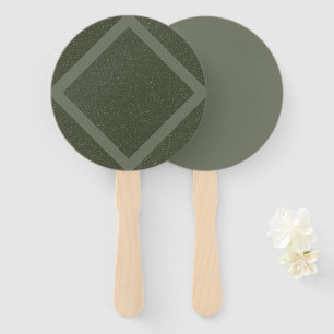 Custom Moss Green Diamond Fans – Bulk Event