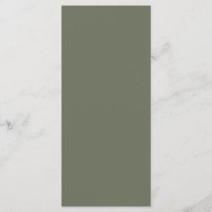 Custom Moss Green Flat Menu