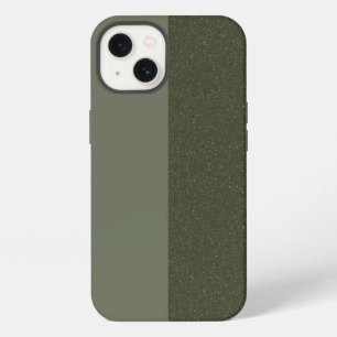 Custom Moss Green iPhone 13 Case – Vertical Split