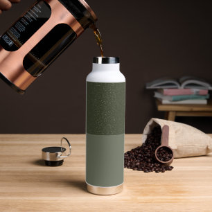 Custom Moss Green Noise Effect Bottle