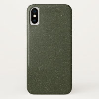 Custom Moss Green Noise iPhone X Case