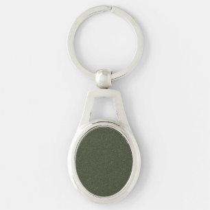 Custom Moss Green Noise Metal Keychain