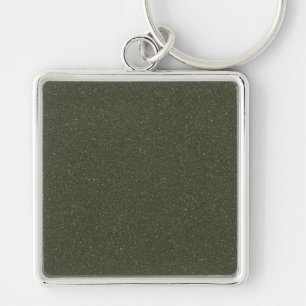 Custom Moss-Green Noise Texture Keychain