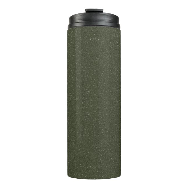 Custom Moss Green Noise Texture Tumbler (Front)