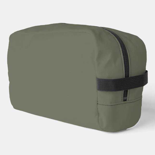 Custom Moss Green Print Cut Sew Bag (Left Corner)