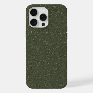 Custom Moss Green Speckled iPhone 15 Pro Max Case