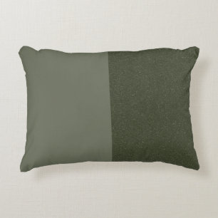 Custom Moss Green Split Accent Pillow