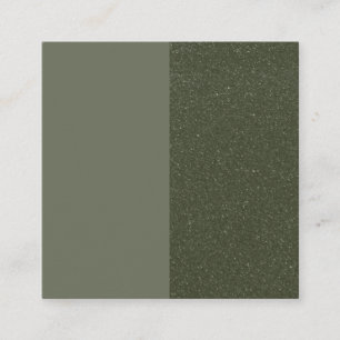 Custom Moss Green Split Flat Loyalty Card