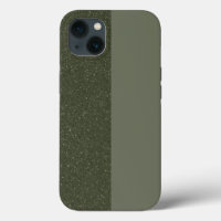 Custom Moss Green Split iPhone 13 Case