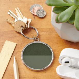 Custom Moss Green Split Keychain