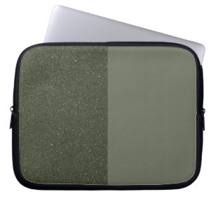 Custom Moss Green Split Laptop Sleeve